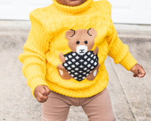 Load image into Gallery viewer, Teddy grahams sweater- yellow
