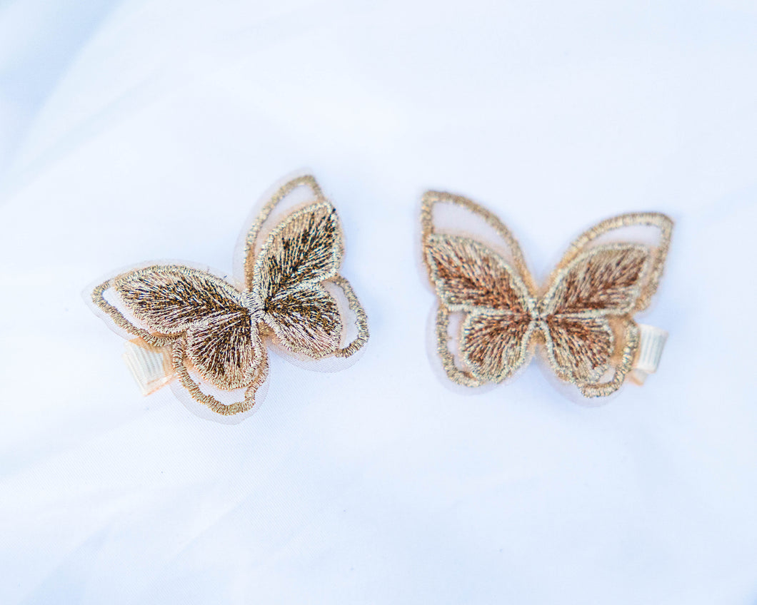 Butterfly hair pins