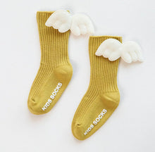 Load image into Gallery viewer, Angel feet socks- yellow
