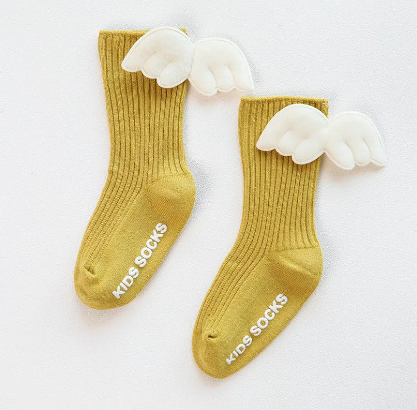 Angel feet socks- yellow