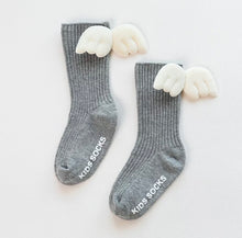 Load image into Gallery viewer, Angel feet socks- grey
